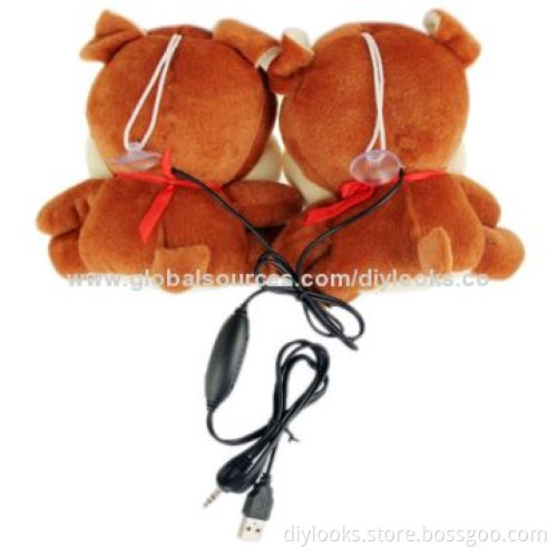 Dog Style Plush Toy Speaker with Volume Remote Control
